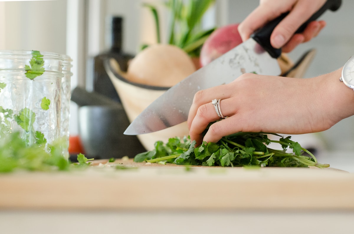 Leafy greens and fresh vegetables